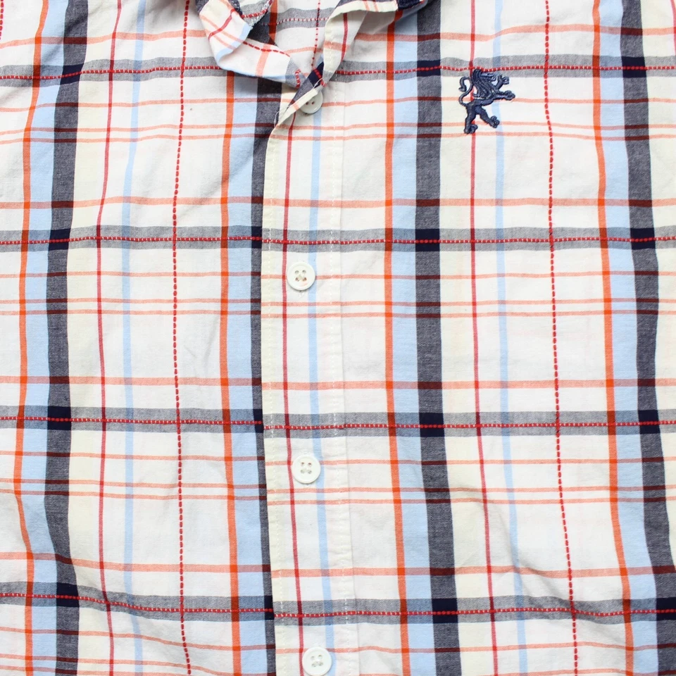 Camisa Top French Toast Jóvenes Niños Abotonada Mediana 8 Cuadros Manga Corta Foto 2 de 4
