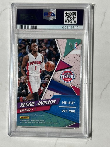 2016-17 Panini Revolution Reggie Jackson Auto PSA 8 Autograph - 第 2/2 張圖片