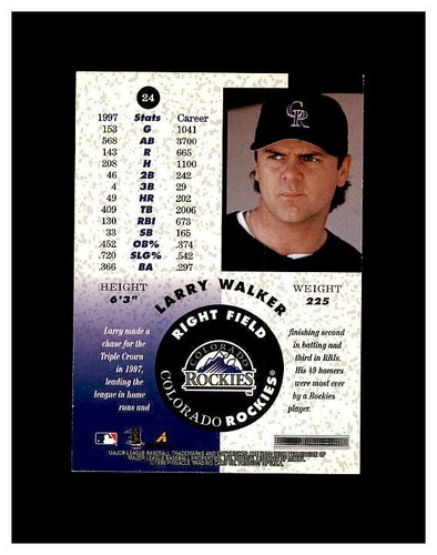 LARRY WALKER YOU PICK SEE SCANS OF EVERY CARD RC, INSERTS HIGH GRADE CARDS - Picture 39 of 463