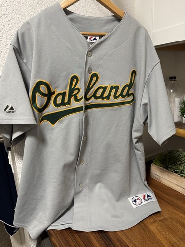 Vintage Oakland A's Bobby Crosby Majestic MLB Baseball Jersey 2XL Sewn "Oakland"