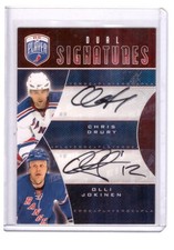 Chris Drury & Olli Jokinen 2009-10 UD Be A Player Signatures Duals Card #S2-DJ