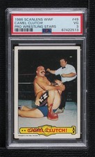 1986 Scanlens/Topps WWF Ringside Action Iron Sheik Camel Clutch! PSA 3 HOF 0c9g
