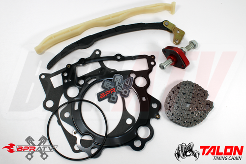 02-08 Grizzly 660 Cam Timing Chain Guides RED Cam Chain Tensioner Kit & Gaskets - Foto 1 di 14