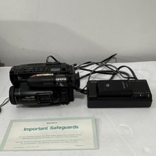 Sony Handycam CCD-TR81 Camcorder 8x Optical Zoom Hi8 Built-in Mic AC-V35 Adapter