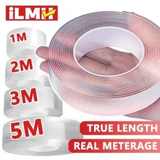 Heavy Duty Nano Double Sided Tape Clear Waterproof Removable Gel Roll