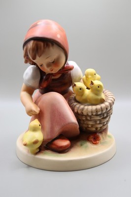 M.I. HUMMEL FIGURINE, #57/I ''CHICK GIRL'' TMK-3 MFG IN W GERMANY BY GOEBEL
