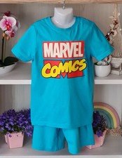 Marvel Kids Boys Summer Outfit Size 128/134 -8/9 T-shirt Shorts Excellent Condition
