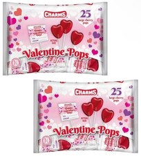 50ct (2x25) Charms Valentines LARGE HEART CHE...