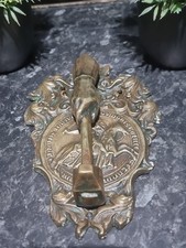 French Masonic Large Bronze/Brass Knights Horseback 1880-1920