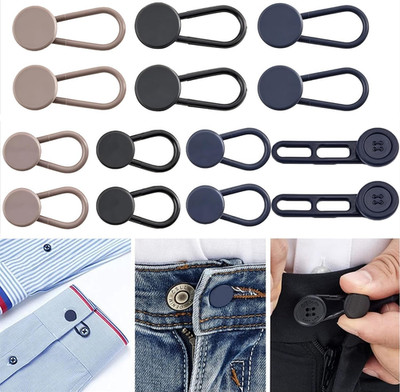 14 Pcs Extensores Botones Jeans Pantalones Ajustador Cintura Embarazo Hombre
