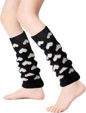 Leg Warmers Women Girl 80s Leg Warmers Cable Knit Socks Y2k ballet Figure