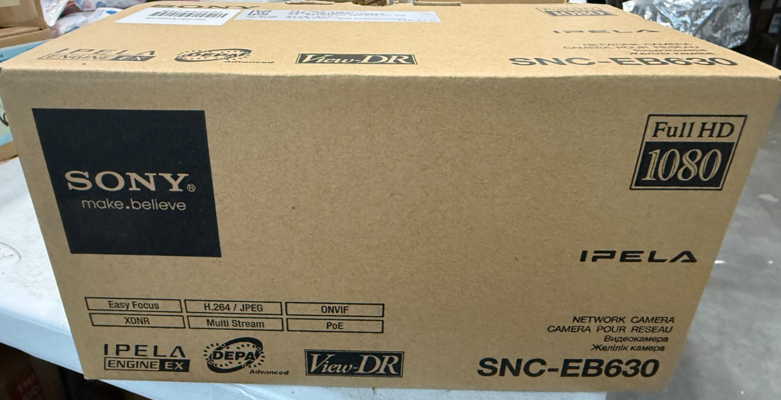 Sony SNC-EB630 Full HD True D/N Network Box Camera 2.8-8mm INDOOR New In Box!