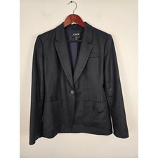 J.Crew Helena Blazer Women's Size 6 Black Single Button Business Career Jacket