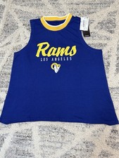 Canotta Los Angeles Rams NFL TEAM Apparel Lady senza maniche maglietta donna M blu