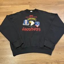 VTG 90s Fruit of the Loom 101st Airborne Rakkasans Sweatshirt Large Made In USA