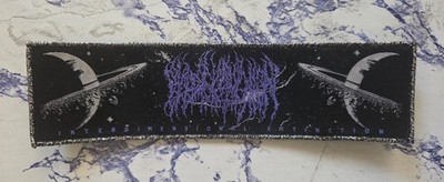Blood Incantation Interdimensional Extinction Silver Glitter Woven Patch