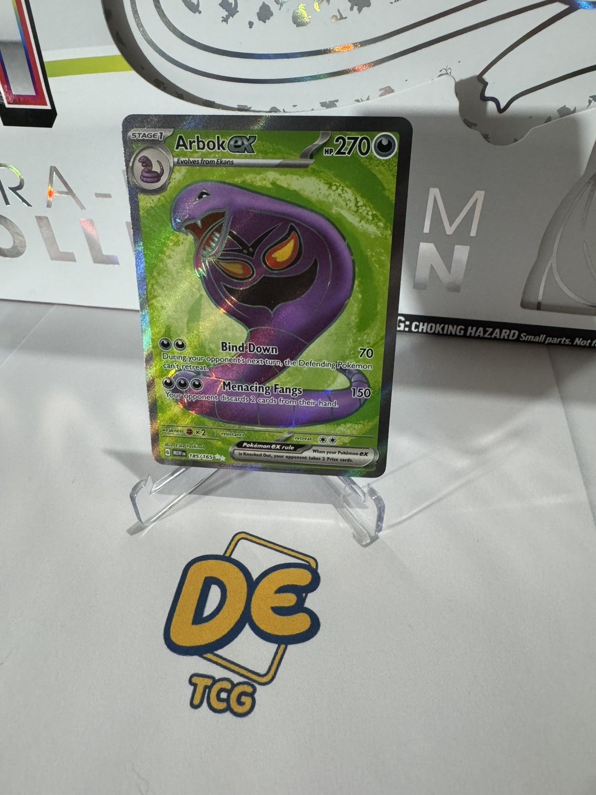 Arbok ex - 185/165 - Ultra Rare Pokemon Scarlet & Violet 151 - (NM) TCG