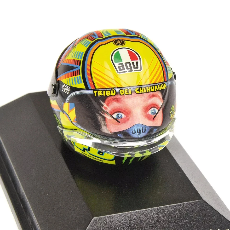 MODELLINO CASCO HELMET 1:8 MINICHAMPS VALENTINO ROSSI MOTOGP SEPANG 2014 DIECAST - Immagine 4 di 4