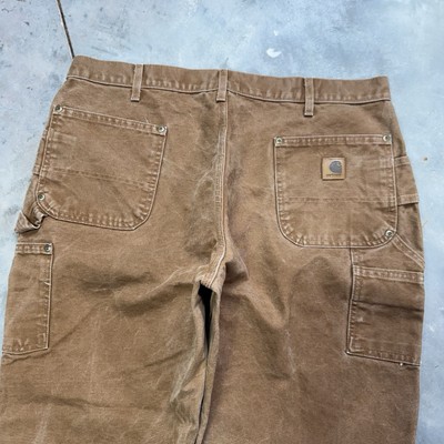 Vintage Carhartt Double Knees B192 Brown Mens 38x27.5 Pants