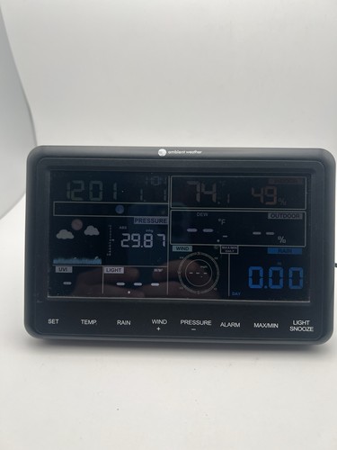 Ambient Weather Receiver DISPLAY ONLY WS-2902A with Plug USED Good Condition - Picture 2 of 7
