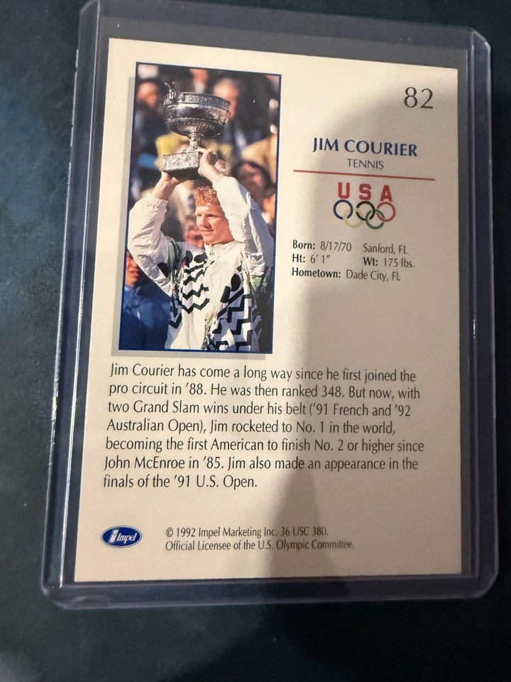 Jim Courier 1992 Juegos Olímpicos de Estados Unidos Foto 2 de 2