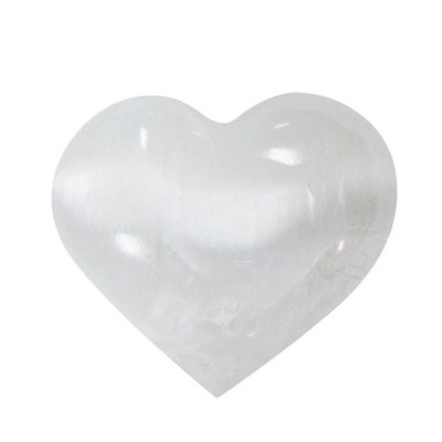 Clear Selenite Crystal Stone Heart Negative Energy Balance Chakra Healing Rock