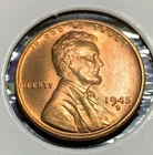 1945 S Lincoln Cent / Beautiful coin  MS++  #84   details below