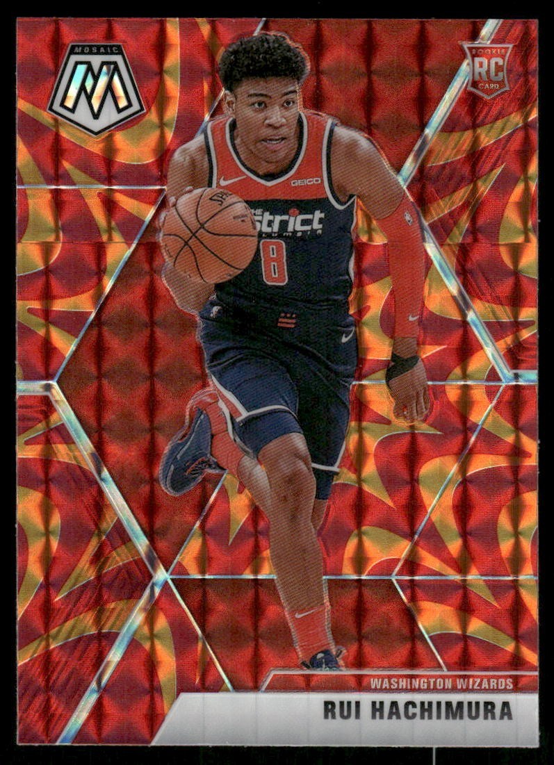 Rui Hachimura 2019-20 Panini Mosaic Reactive Orange Prizm #231 Rookie Card RC