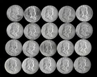 Franklin Half Dollar Roll (20 Coins)  90% Silver (1948-63) Lot E67
