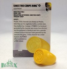 Heroclix Lantern Legacy set Sinestro Corps Ring S004 Equipment Object w/card 