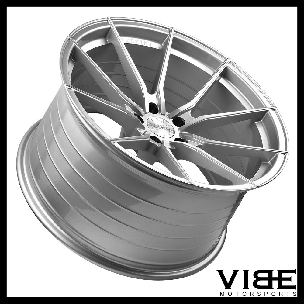 22" VERTINI RF1.2 SILVER CONCAVE WHEELS RIMS FITS MASERATI GHIBLI