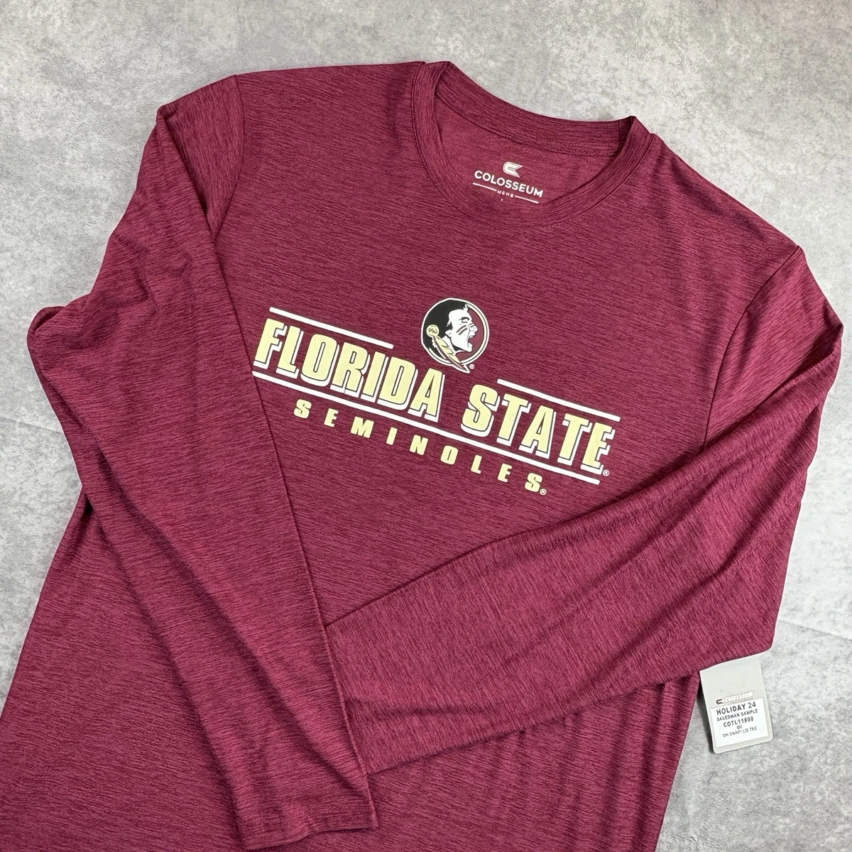 Sweat à capuche à manches longues The Dealio Argyle du Youth Colosseum Garnet Florida State Seminoles