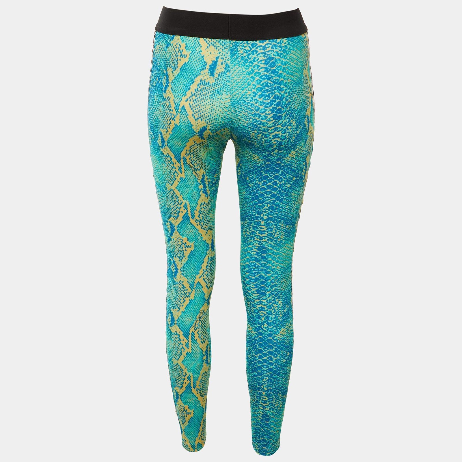 Just Cavalli Multicolor Python Printed Jersey Leg… - image 4