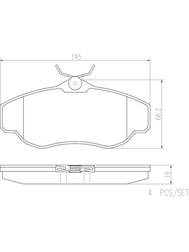Brembo Ceramic Brake Pads fits Land Rover Discovery 4.0 LJ SUV 4x4 (P44008N) - Picture 2 of 12