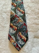 J. Garcia Vintage Tie, Abstract Trees 100 Silk Made in USA
