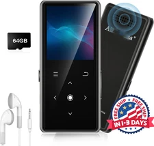 Reproductor MP3 de 64 GB con Bluetooth 5.2, reproductor de música AiMoonsa