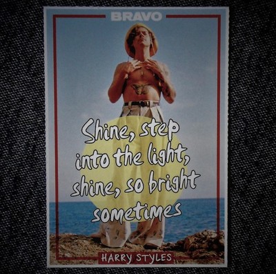 Harry Styles - Statement-Karte - Star Card - Foto Karte - Star-Fan-Karte - #