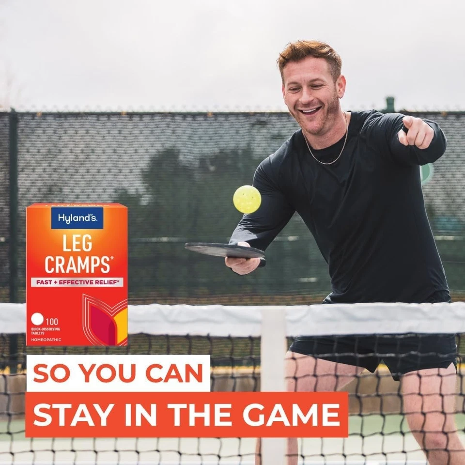 Comprimidos de disolución rápida Hyland's para calambres en las piernas alivio natural del dolor sin sabor 100 quilates Foto 3 de 4