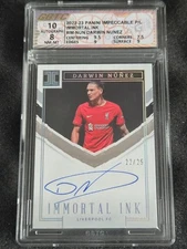 2022-23 Panini Impeccable Immortal Ink Darwin Nunez Oncard Auto /25 GBTC10/8