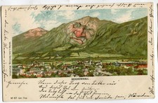 Litho AK Berggesichter Bad Reichenhall, Verlag Seiling München 1898