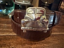 Largest James Reid Ltd Sterling Silver Belt Buckle Set 1.5  - New 38      