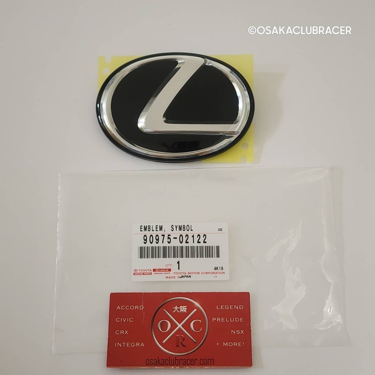 Genuine OEM Lexus 17-21 NX200t NX300 NX300h Rear Emblem Badge Logo