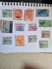 Pakistan Stamp Collection &ndash; Official, Mosques, Vehicles, Maps X13 Refs11