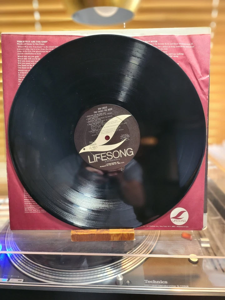 Jim Croce, The Faces I've Been, 1975 1st Lifesong Dbl. Lp, LS-900, VG+/VG+ - Image 4 of 4