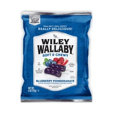 Wiley Wallaby Licorice 4oz Classic Gourmet Soft & Chewy Australian Blueberry