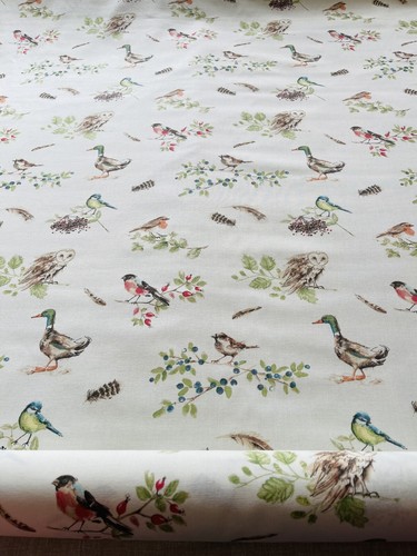 Laura Ashley British Birds Hedgerow Fabric SOLD PER METRE - Picture 7 of 9