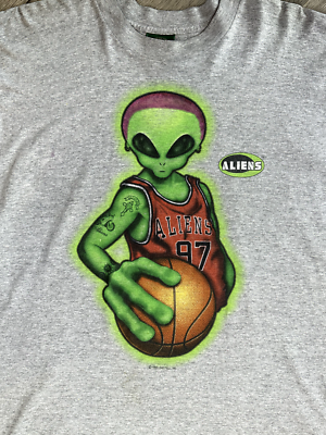 1996 Logotel Dennis Rodman Alien Workshop T-Shirt | eBay
