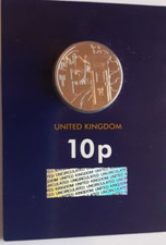 2019 P - Post Box 10p Coin.  Uncirculated Blue Card Low Mintage A to Z Alphabet.