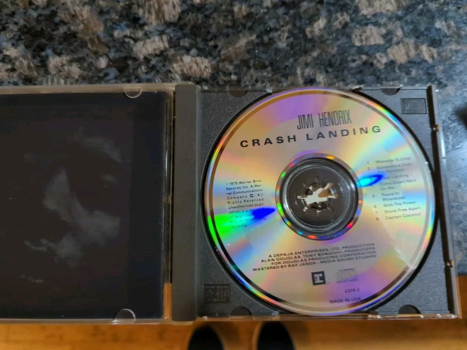Jimi Hendrix Crash Landing CD ORIGINAL EARLY PRESS! Reprise 2204-2 RARE! OOP! Foto 3 de 3