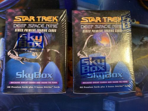 2 Star Trek: Deep Space Nine Series Premiere Trading Cards Factory Sealed 1993 - 第 1/5 張圖片